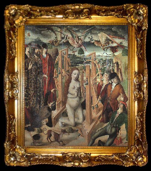 framed  GALLEGO, Fernando The Martyrdom of Saint Catherine fg, ta009-2